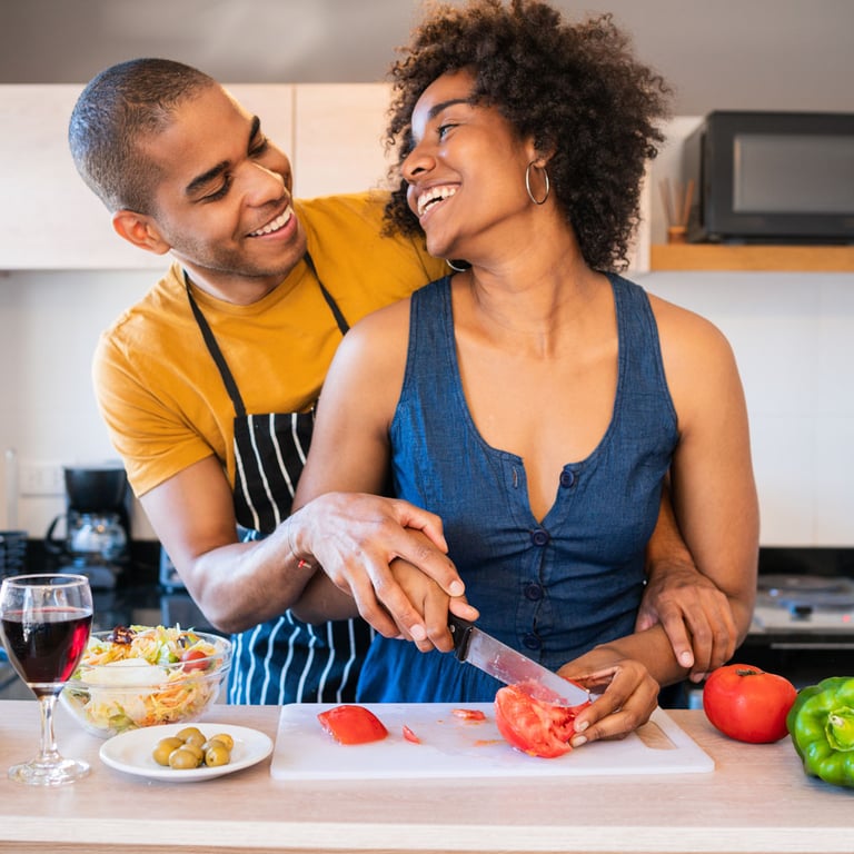 Un préstamo sobre el valor líquido de la vivienda ayudó a esta pareja a rehacer su cocina.