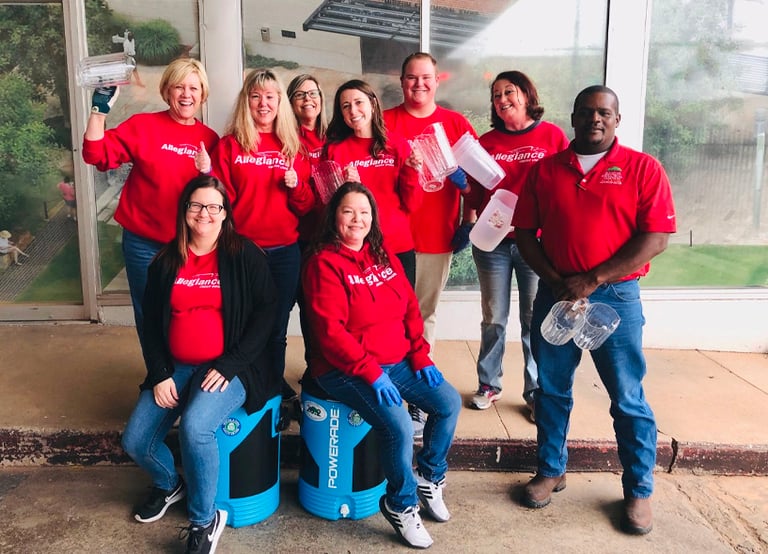 Equipo del Día del Voluntariado del Maratón de la Ciudad de Oklahoma