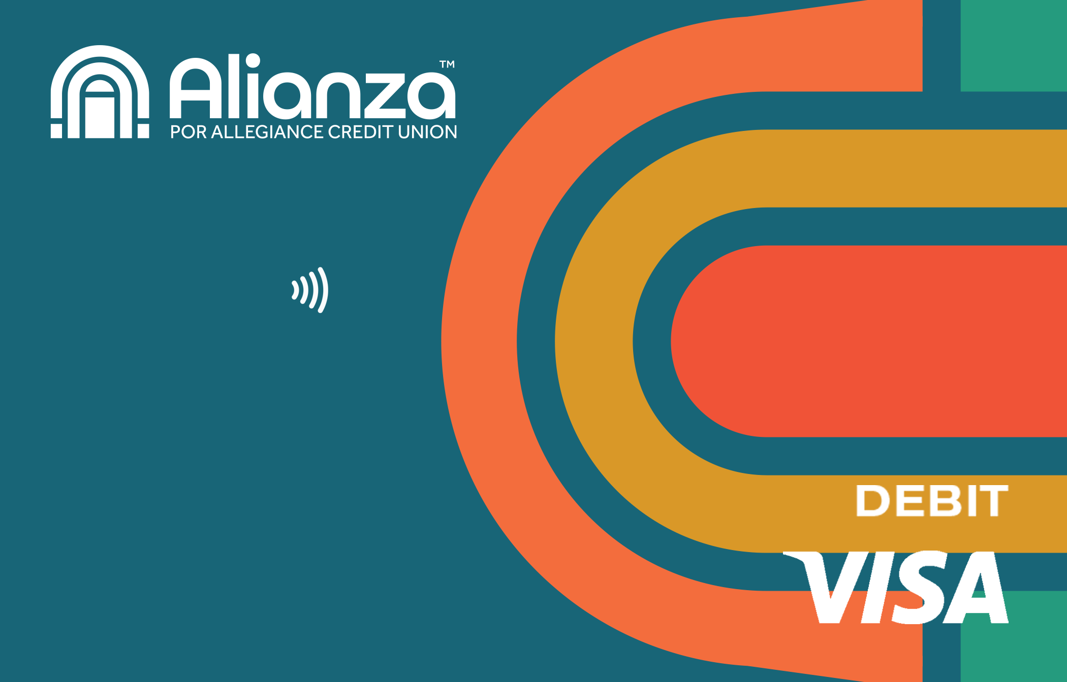 Alianza Teal Debit Card